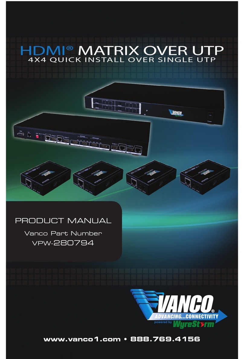 Vanco VPW-280794 User manual