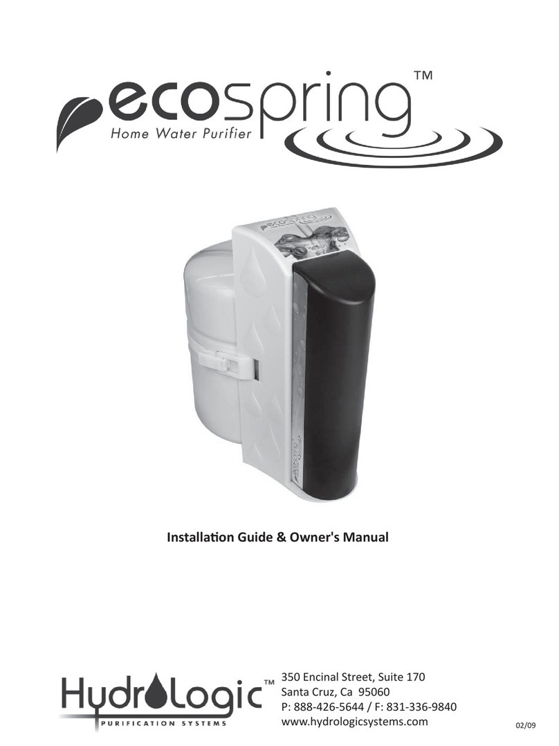 HydroLogic ecospring Installation guide & owner's manual