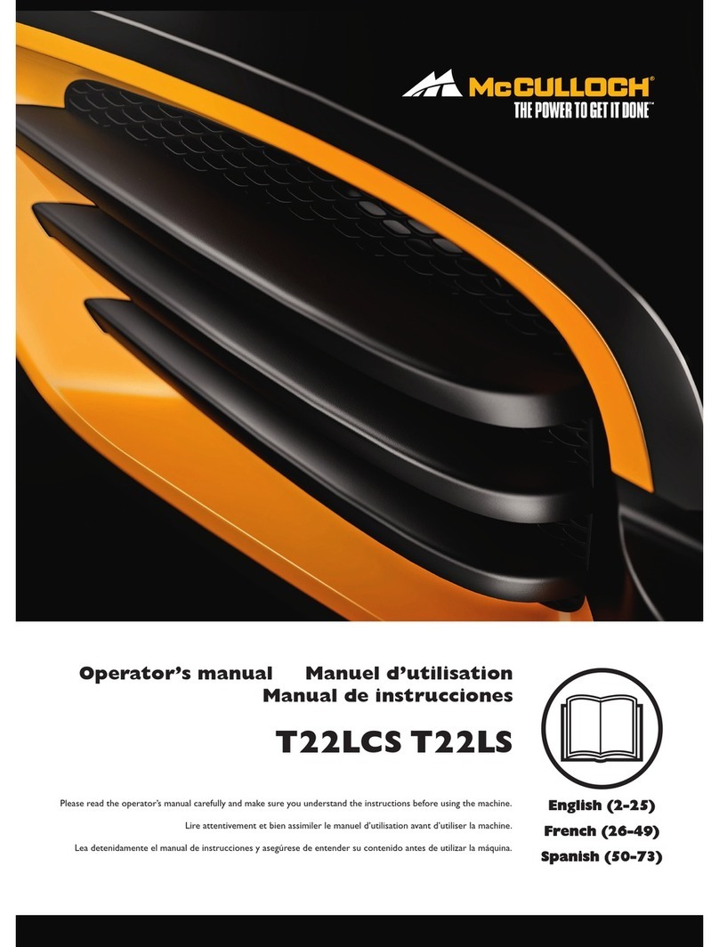McCulloch T22LCS Operator's manual