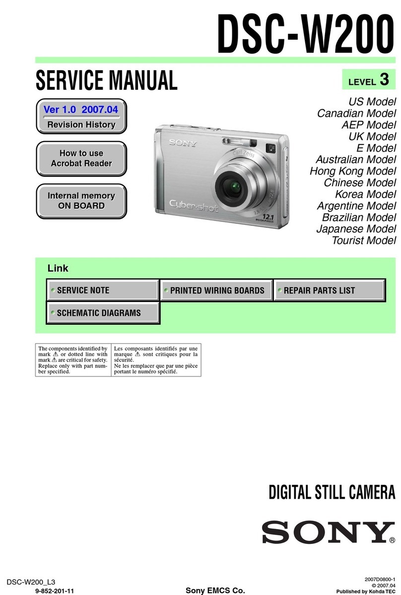 Sony Cyber-shot DSC-W200 Service manual