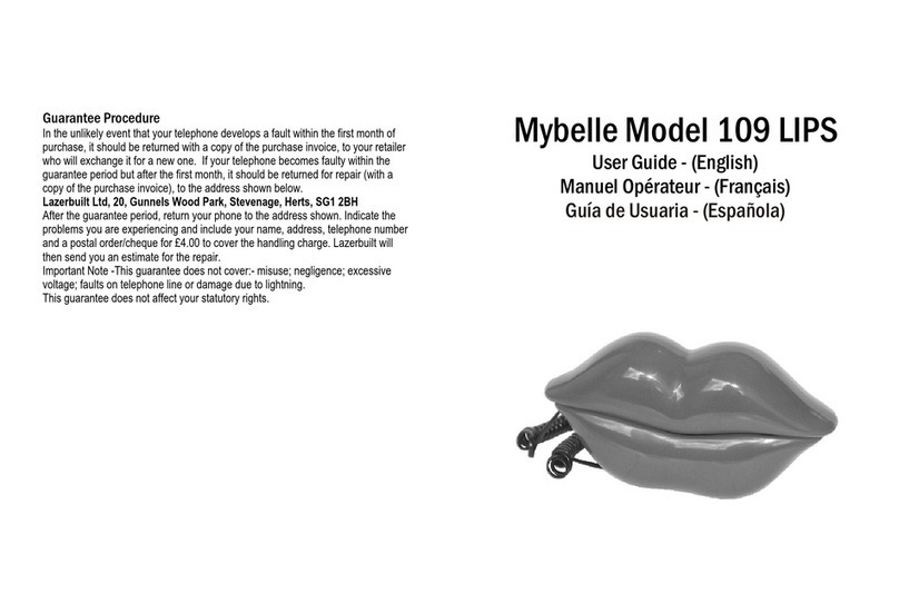 Mybelle 109 LIPS user guide Mybelle 109 LIPS user guide
