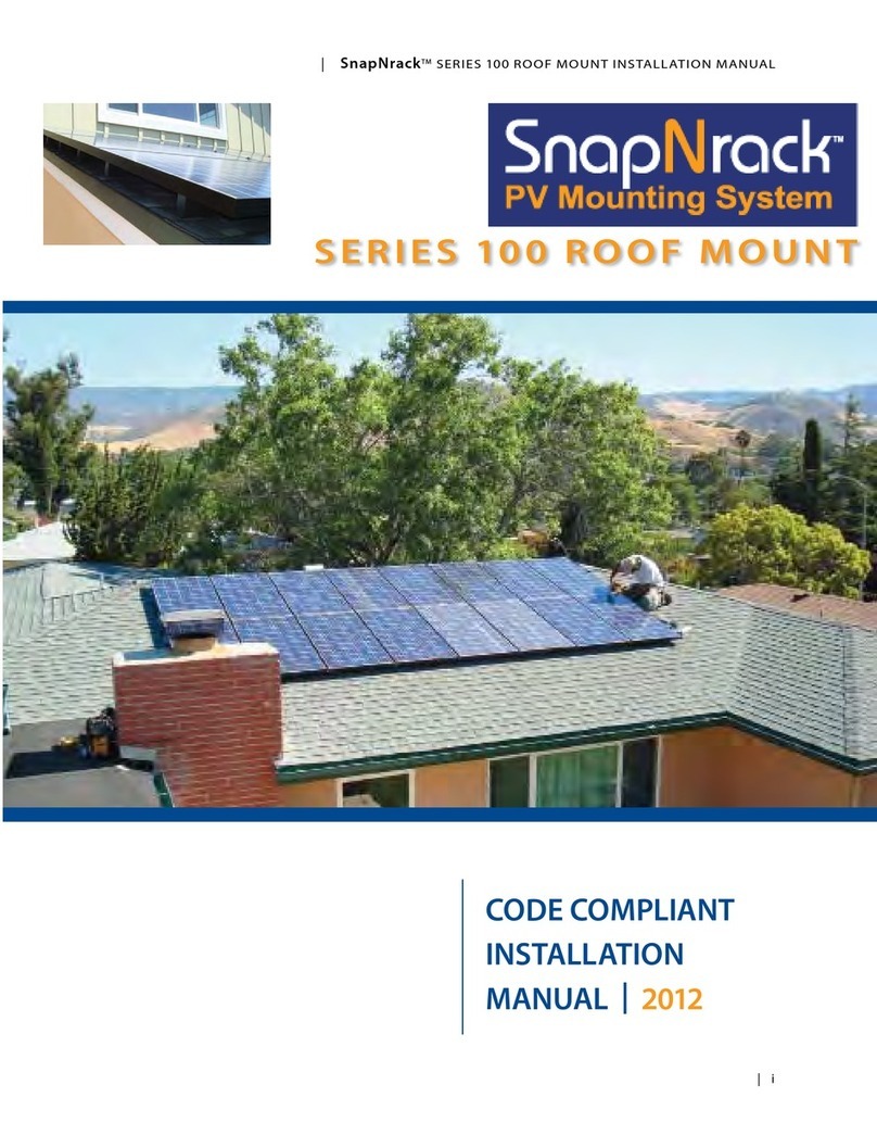 SnapNrack S100 User manual