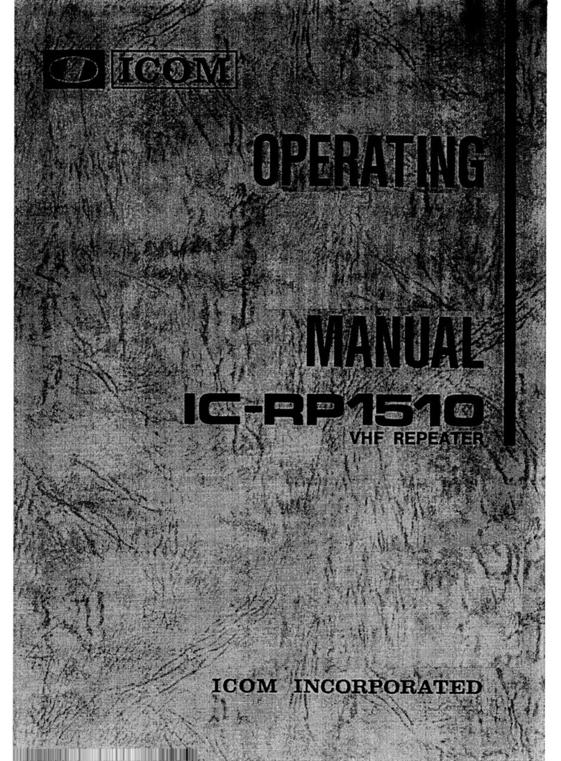 Icom IC-RP1510 User manual