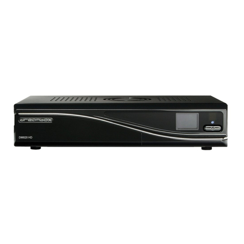 Dreambox DM820 HD user manual