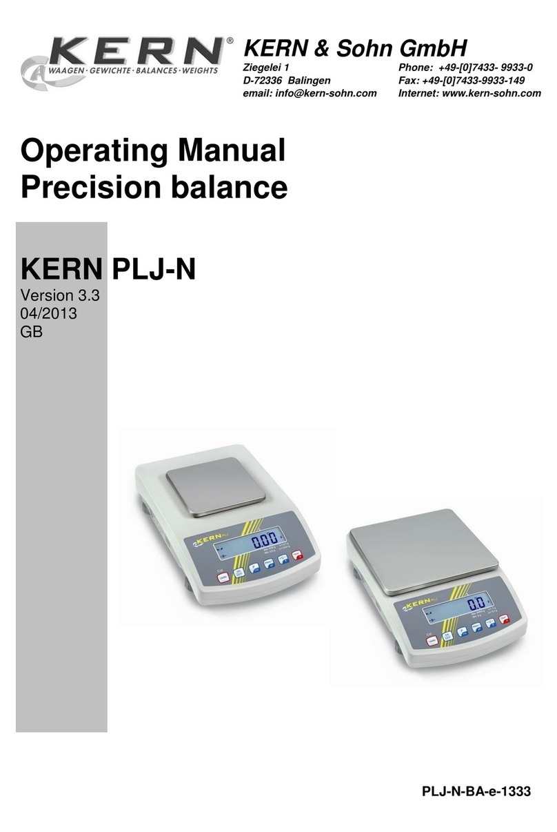 KERN PLJ-N User manual