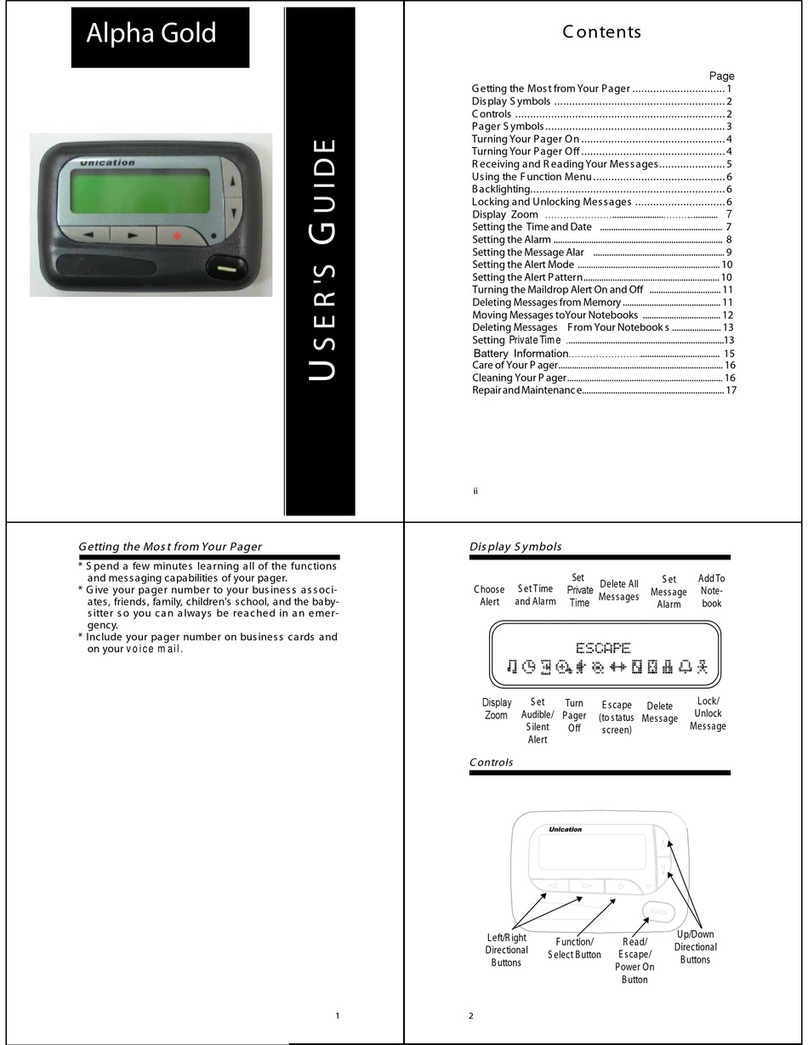 unication Alpha Gold User manual unication Alpha Gold User manual