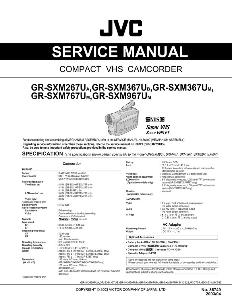 JVC GR-SXM267UA User manual JVC GR-SXM267UA User manual