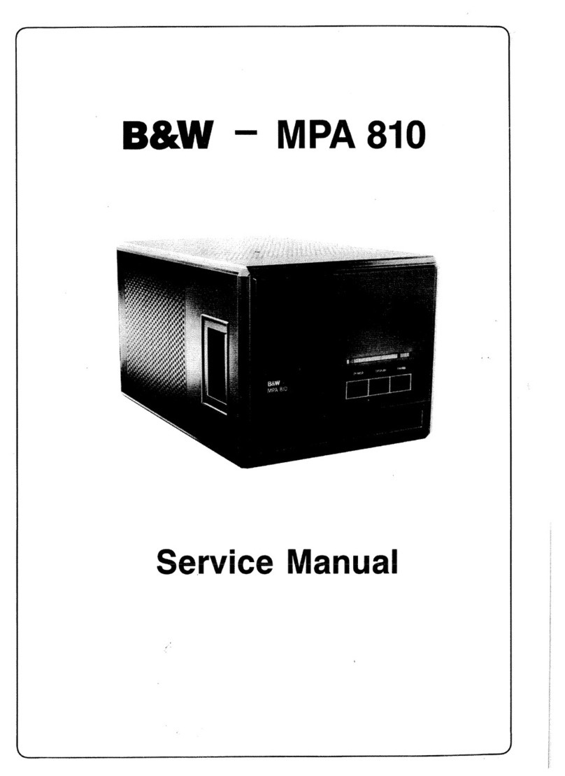 Bowers & Wilkins MPA 810 Service manual