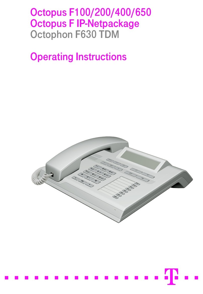 Octopus F100 operating instructions
