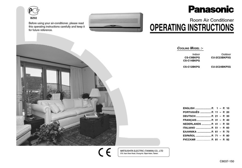Panasonic CS-C9BKPG User manual