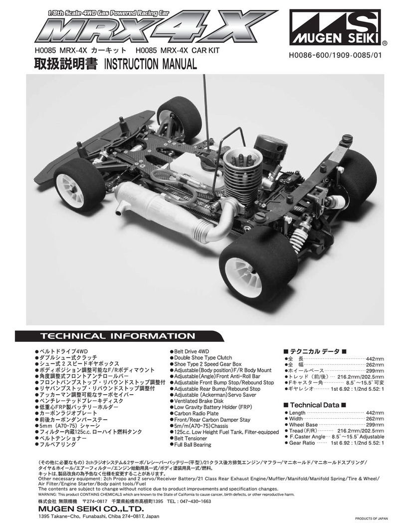 Mugen Selki MRX 4X instruction manual