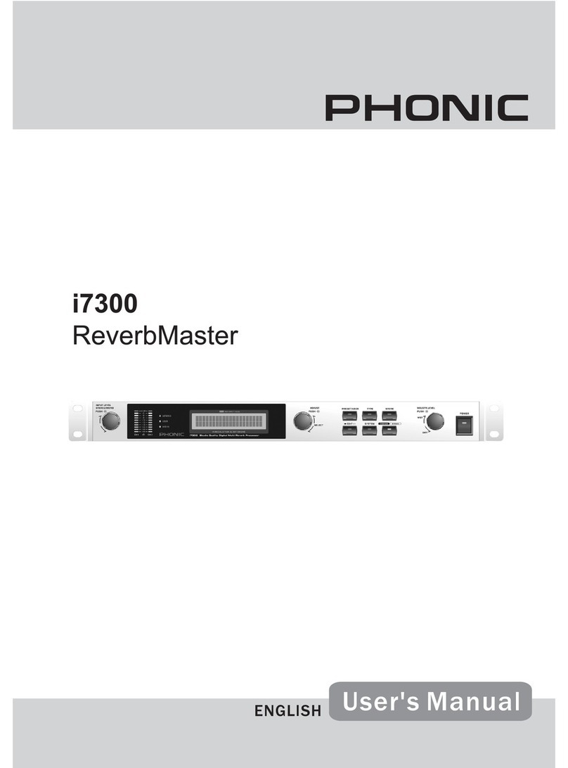 Phonic i7300 ReverbMaster user manual