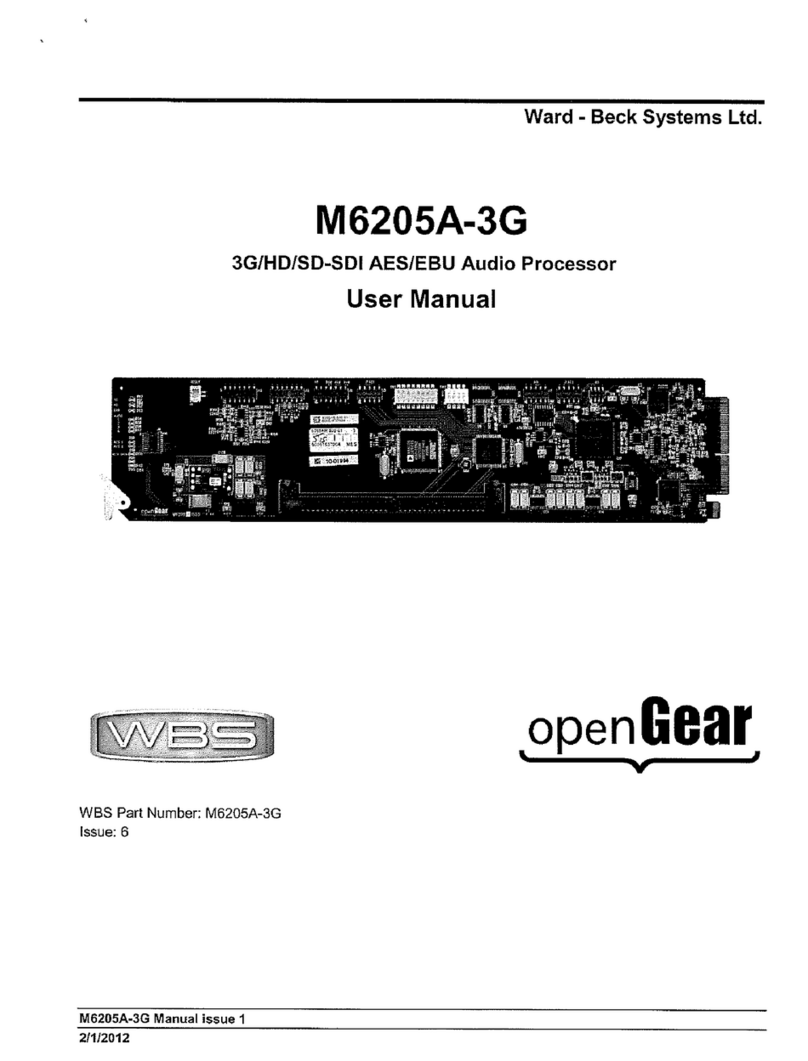 WBS M6205A-3G User manual