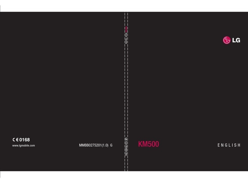 LG KM500 User manual