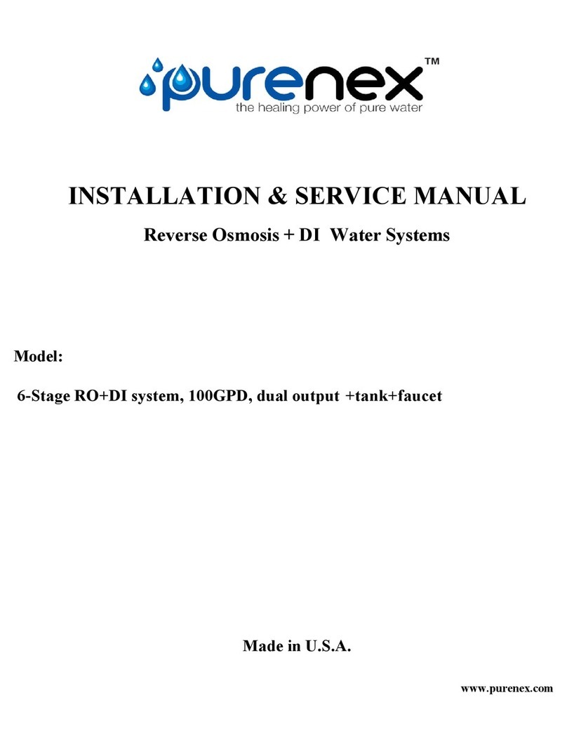 Purenex RD-100 Installation & service manual