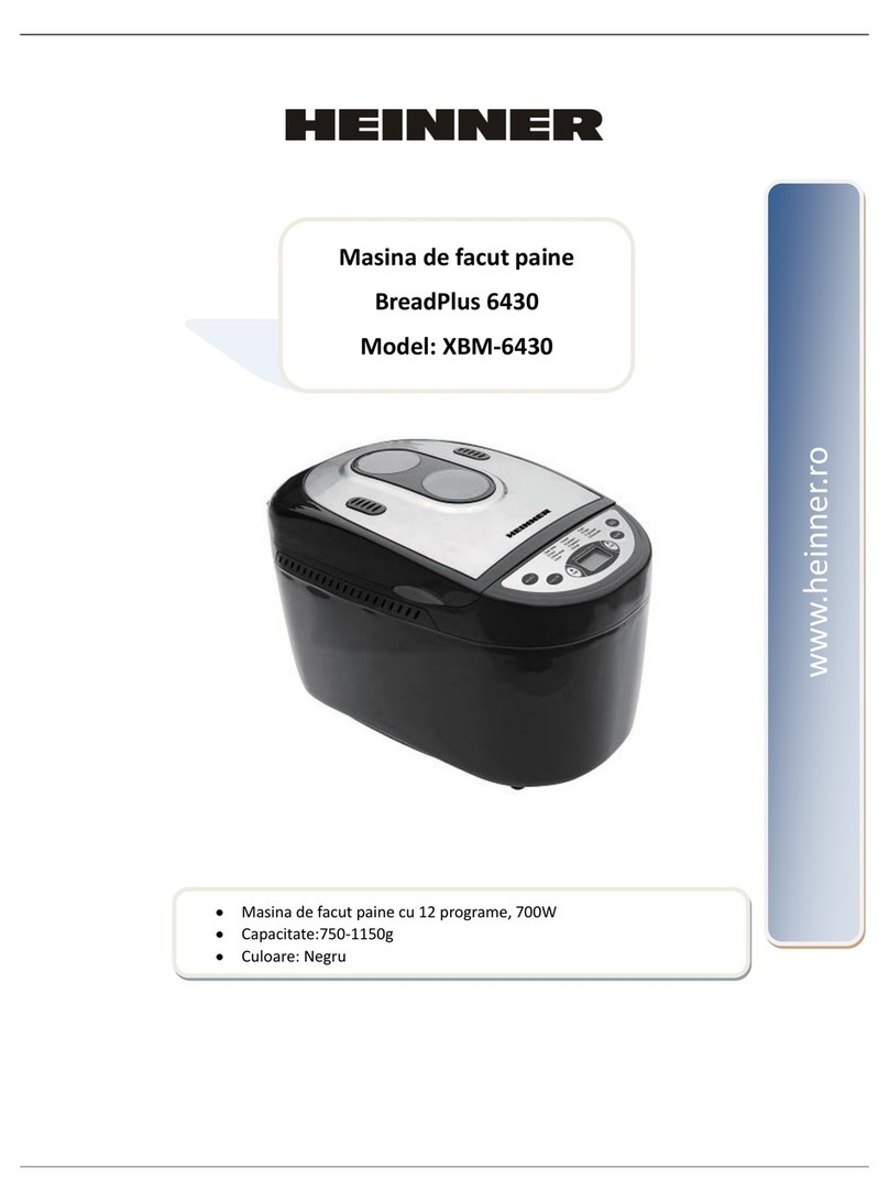 Heinner BreadPlus 6430 XBM-6430 instruction manual