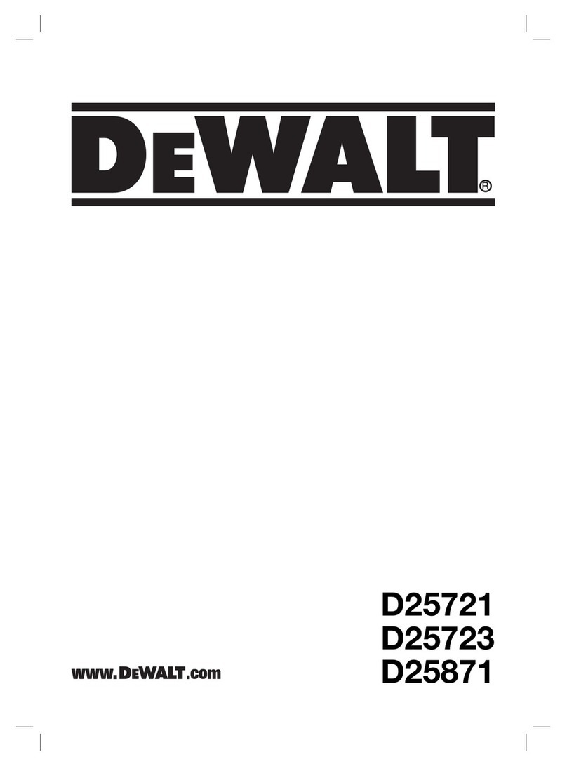 DeWalt D25721 User manual