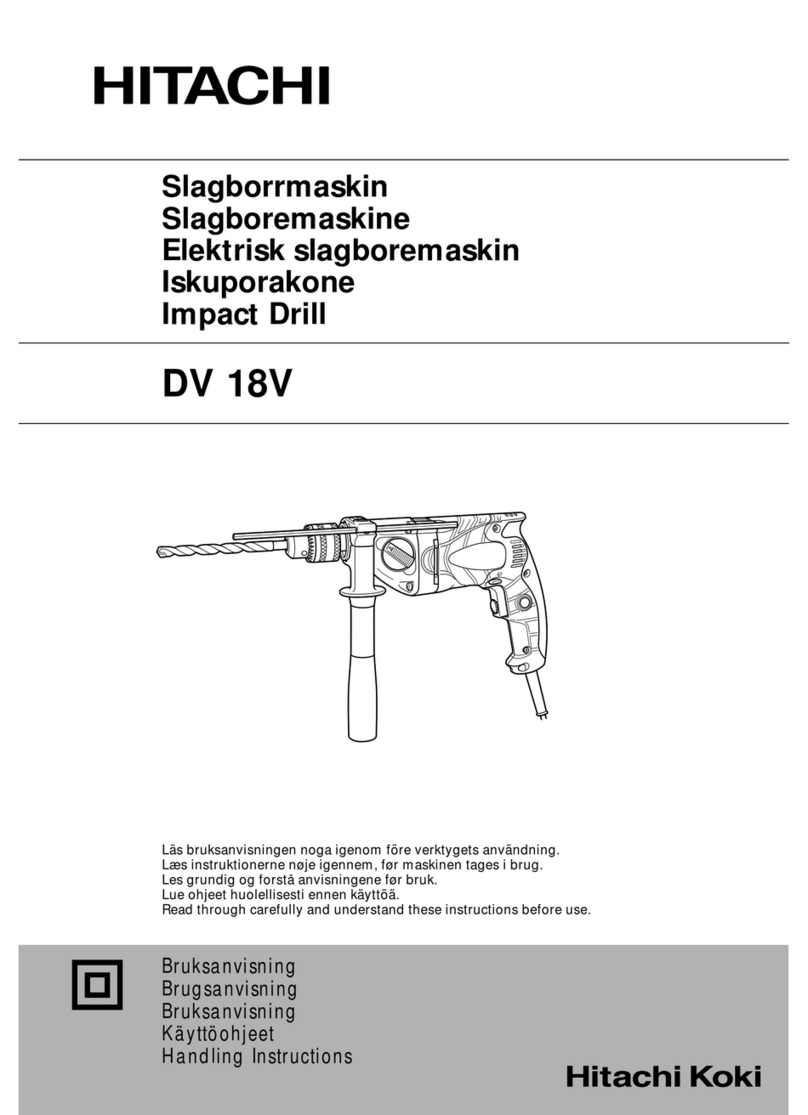 Hitachi DV 18V Handling instructions