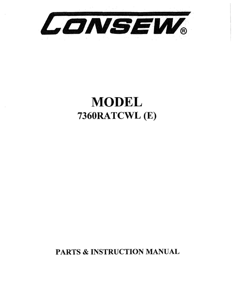 Consew 7360RA TCWL (E) instruction manual