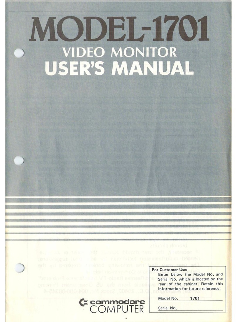 Commodore 1702 User manual