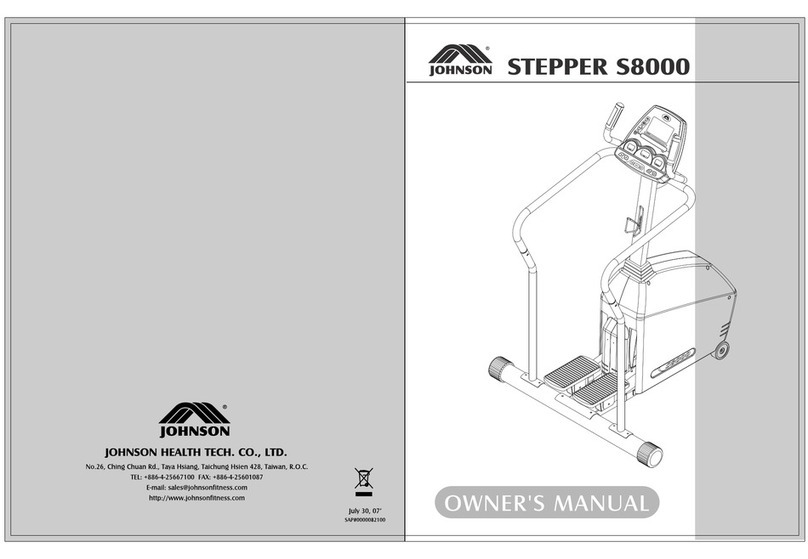 Johnson Stepper S8000 User manual Johnson Stepper S8000 User manual
