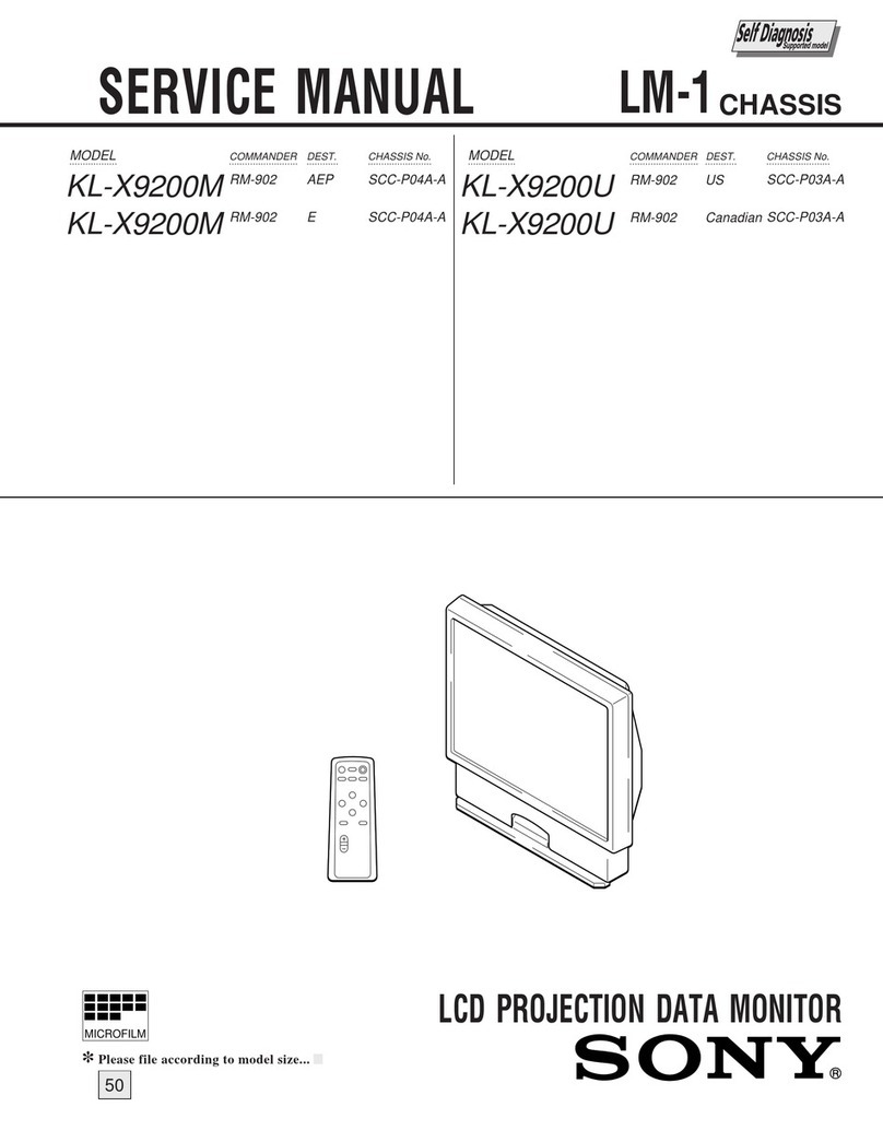 Sony KL-X9200M Service manual