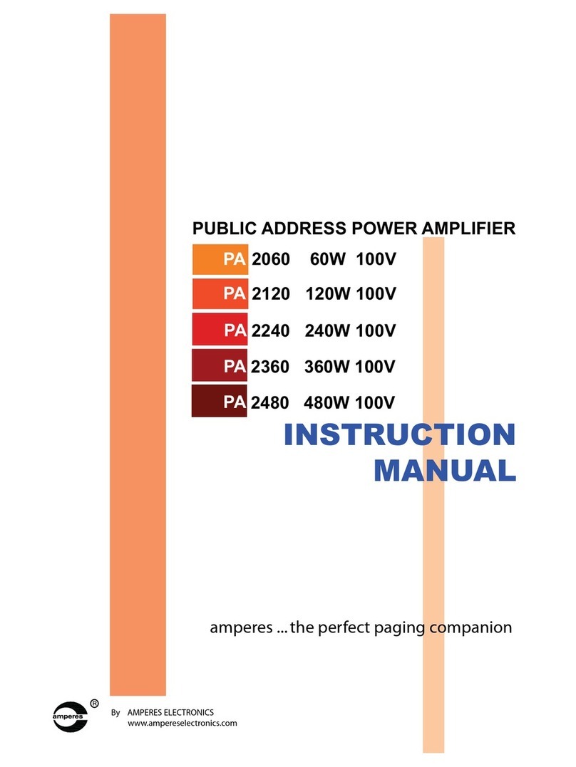 Amperes PA 2480 instruction manual Amperes PA 2480 instruction manual