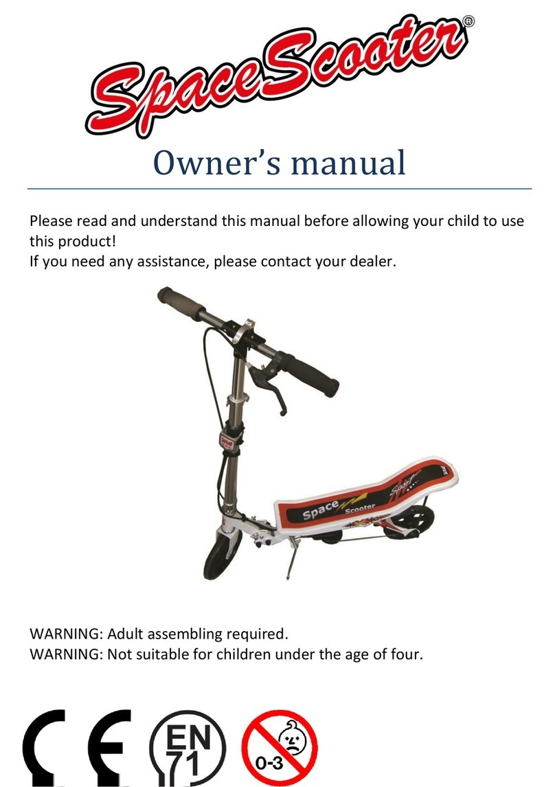 Space Scooter Kick scooter owner's manual