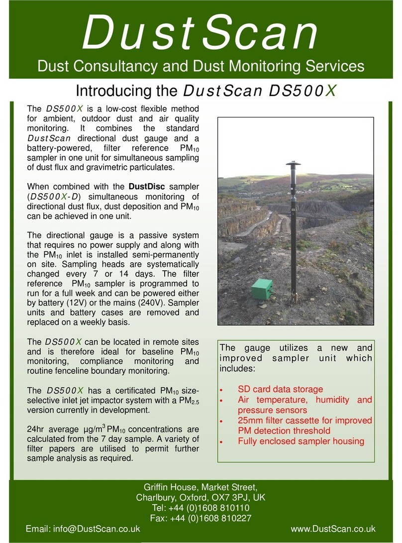 DustScan DS500X instruction manual