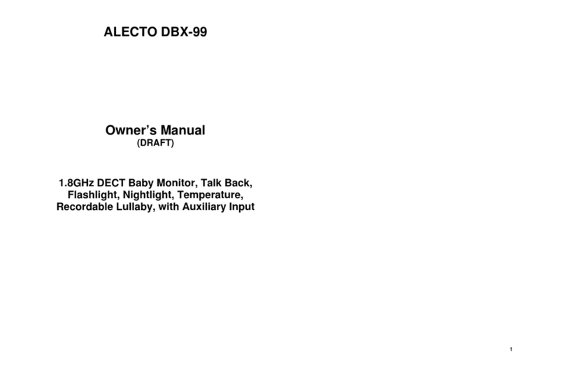 Alecto DBX-99 User manual