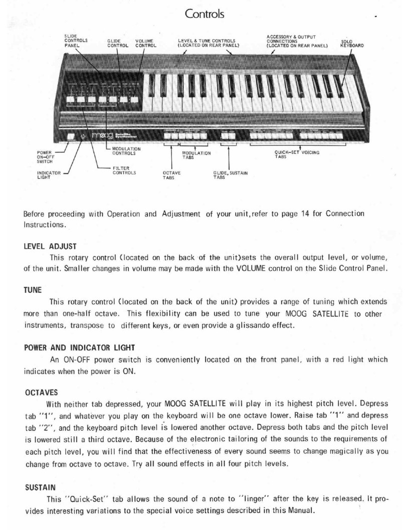 Moog Satellite User manual