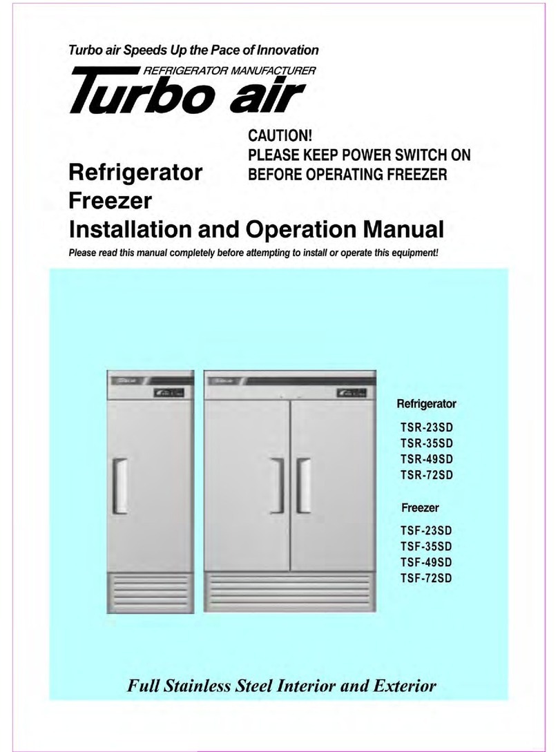 Turboair TSR-23SD User manual Turboair TSR-23SD User manual