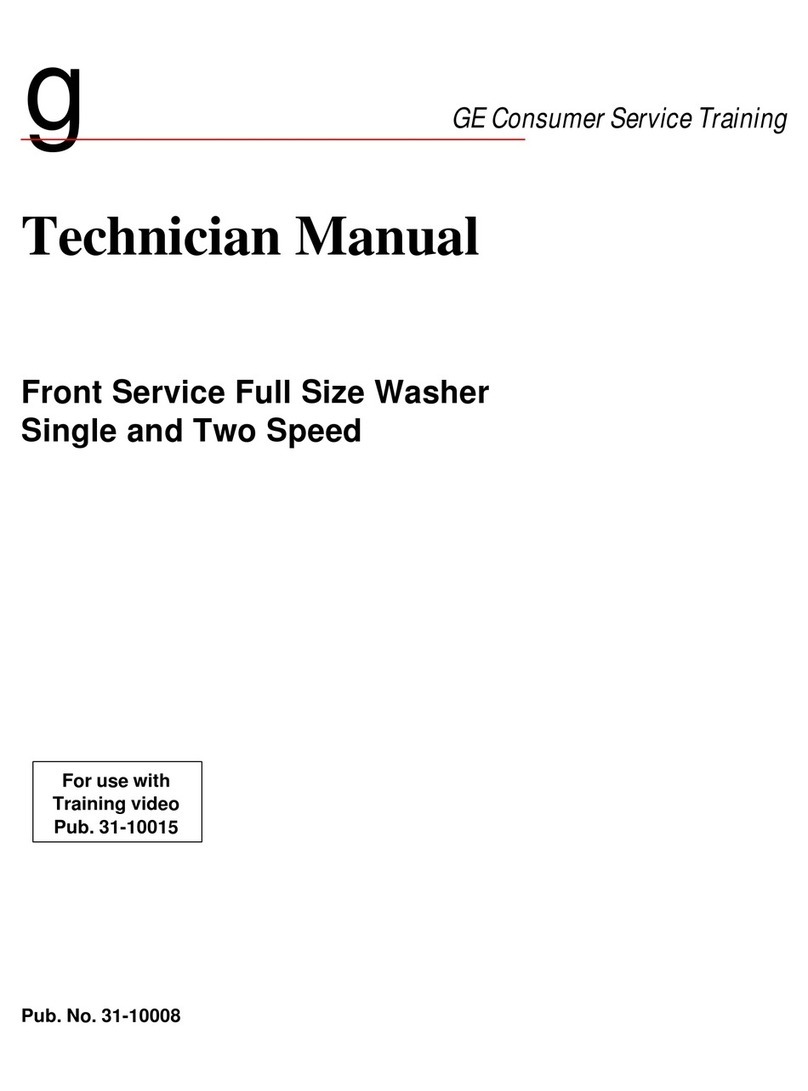 GE Consumer & Industrial Single Speed Front Service Full Size Washer Technician manual GE Consumer & Industrial Single Speed Front Service Full Size Washer Technician manual