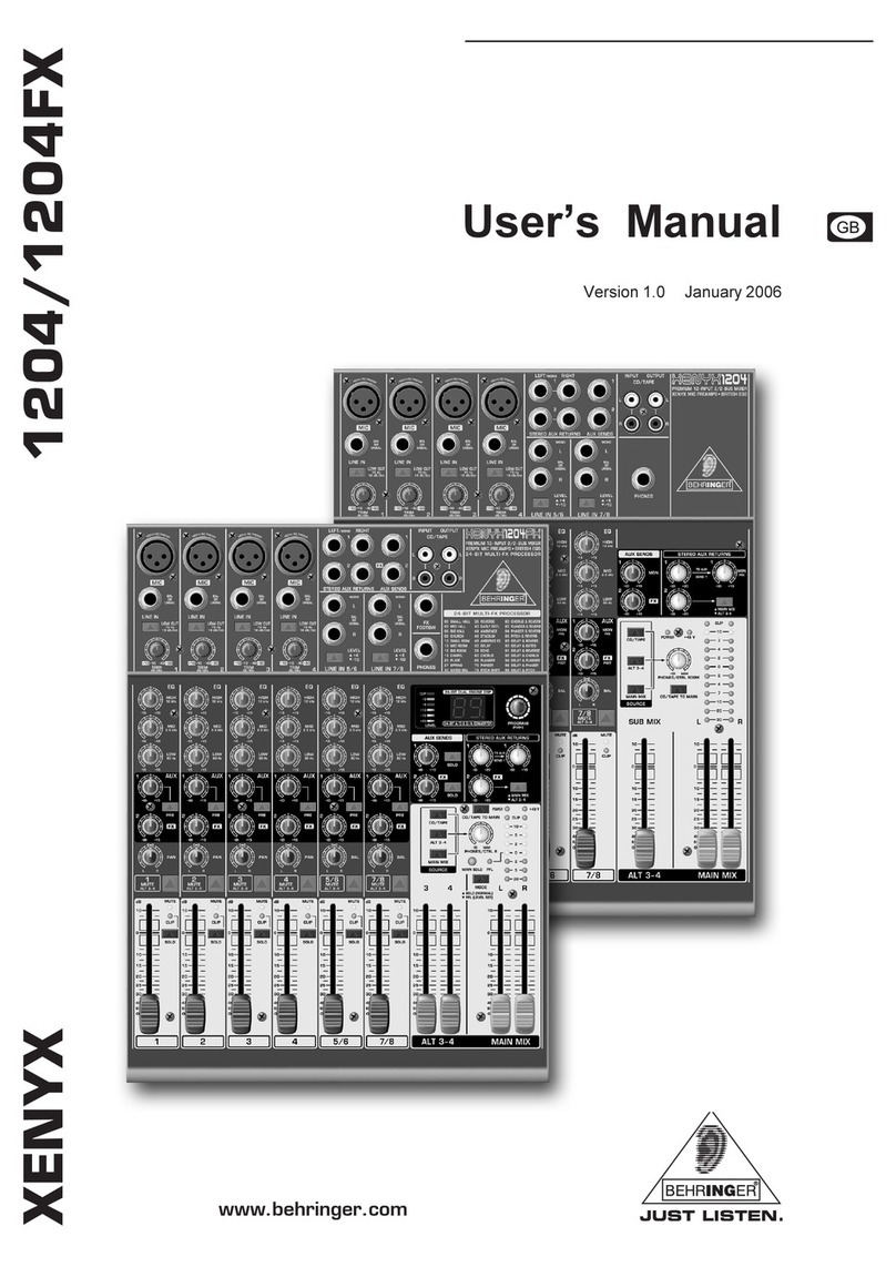 Xenyx 1204 user manual