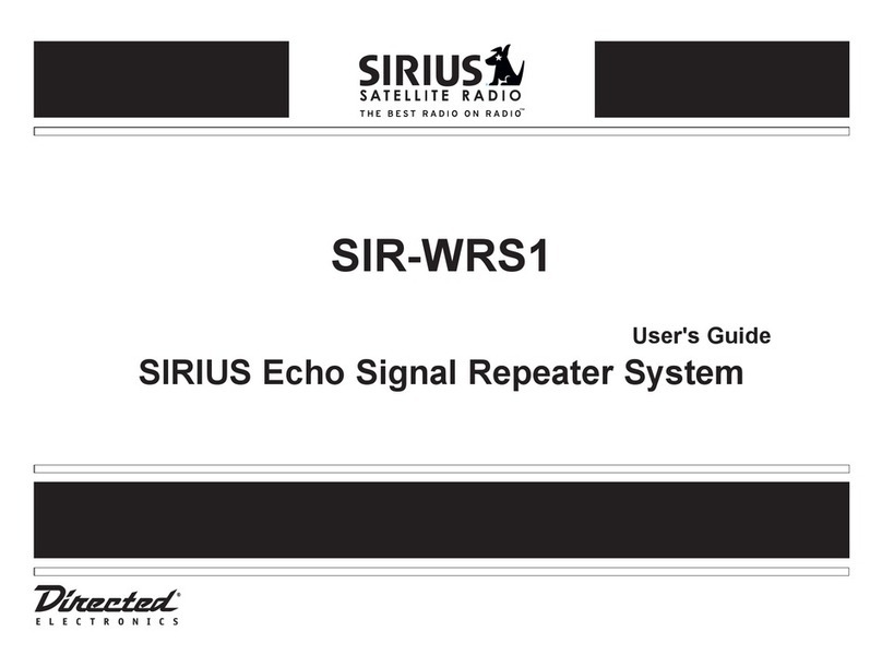 Sirius Satellite Radio SIR-WRS1 User manual