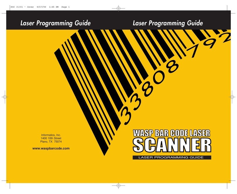 Wasp Bar Code Laser Operating instructions