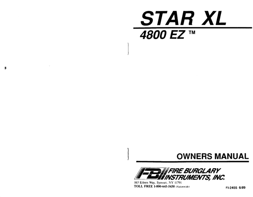 Fire Burglary Instruments Star XL 4800 EZ owner's manual