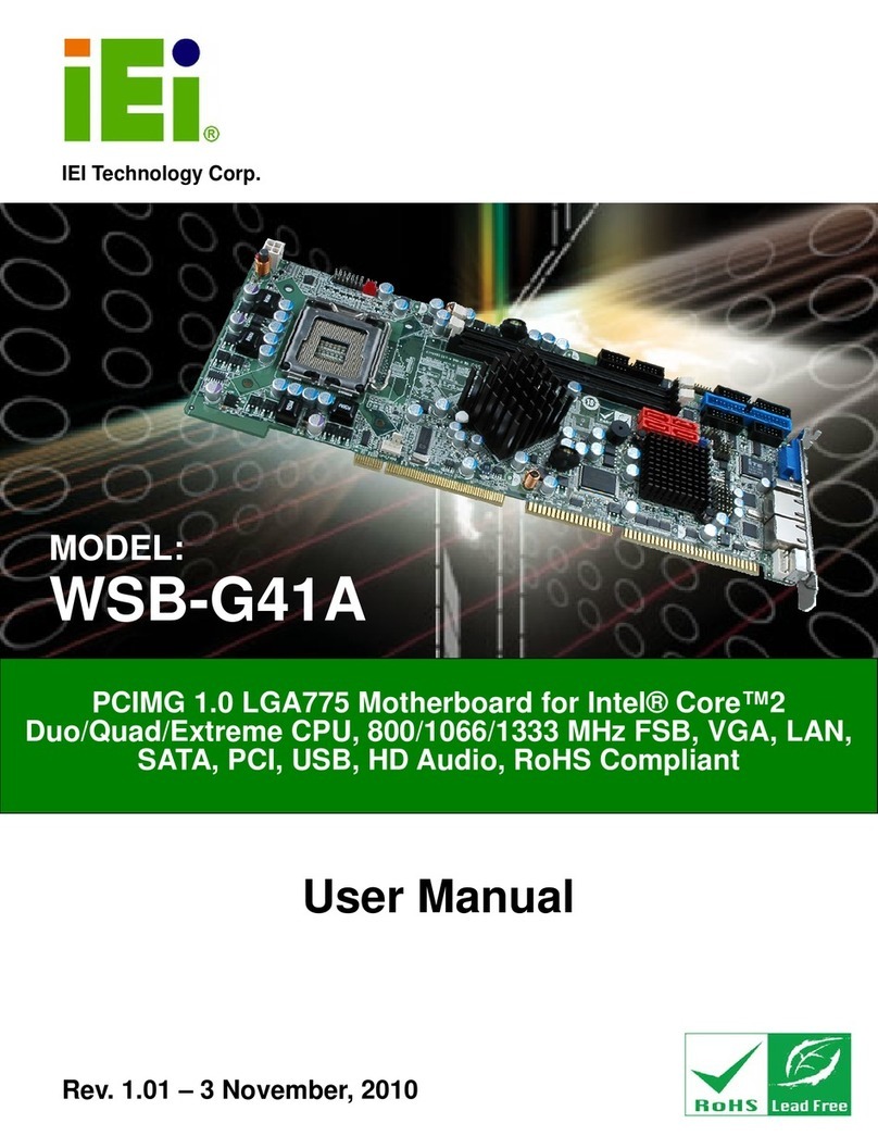 IEI Technology WSB-G41A User manual