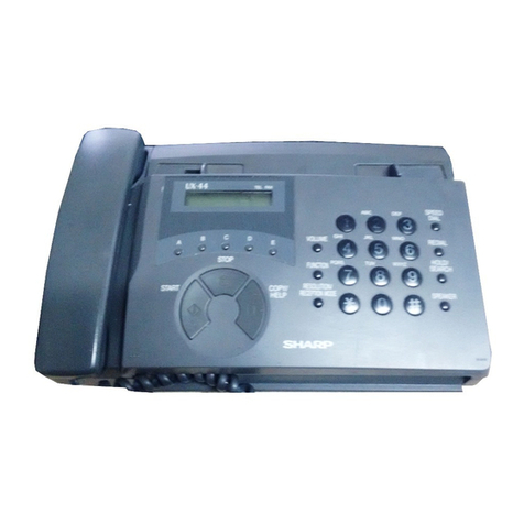 Sharp UX-44 User manual