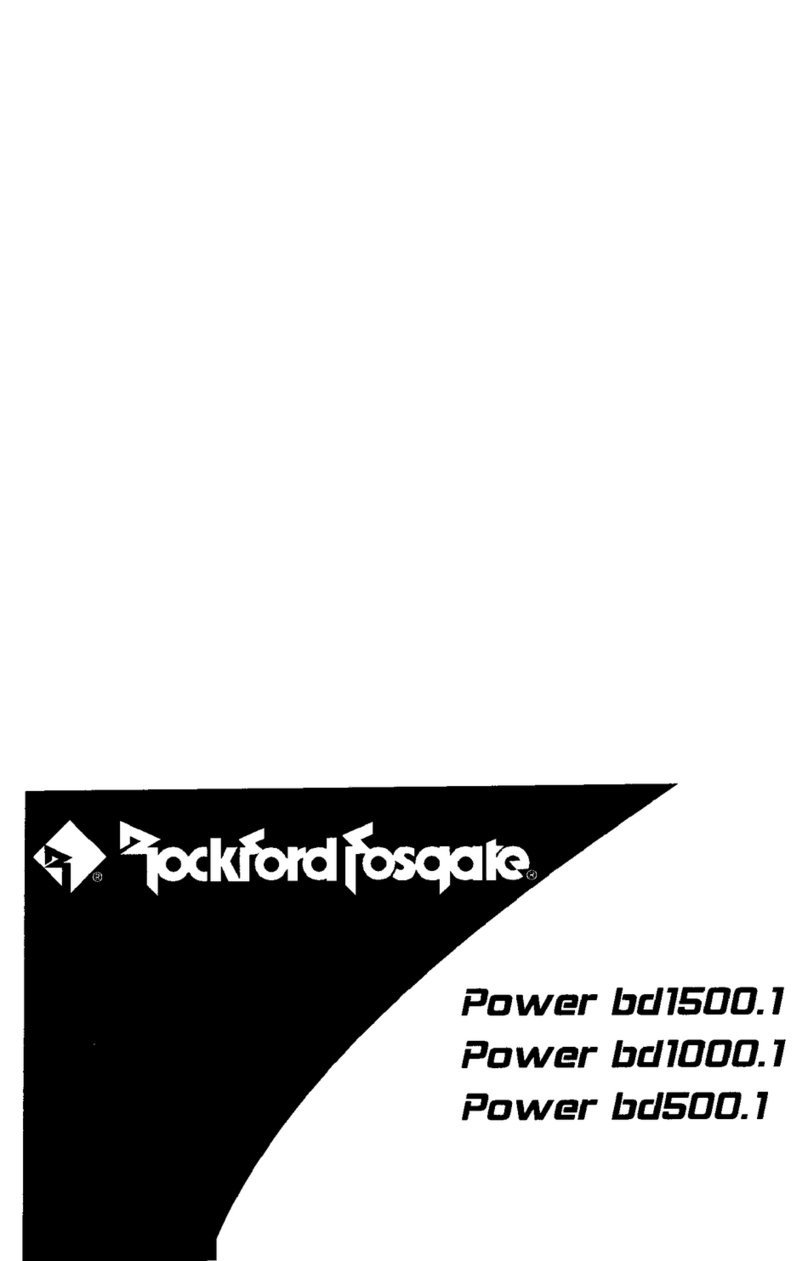 Rockford Fosgate Power BD1500.1 User manual