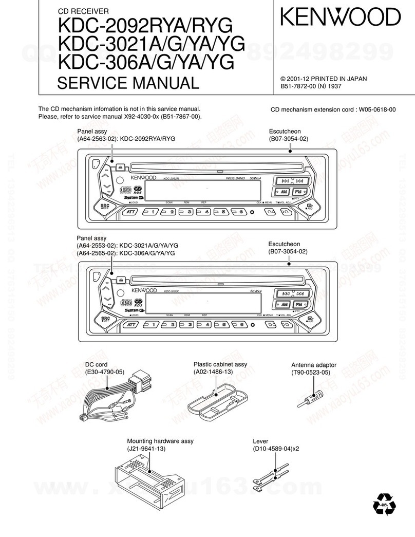 Kenwood KDC-2092RYA User manual