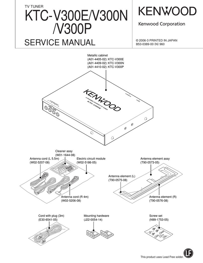 Kenwood KTC-V300E User manual