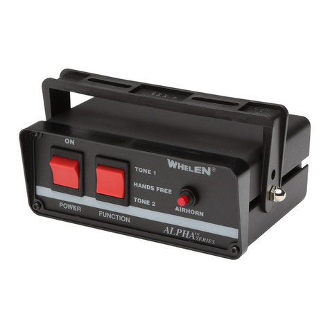 Whelen Engineering Company Alpha Series installation guide