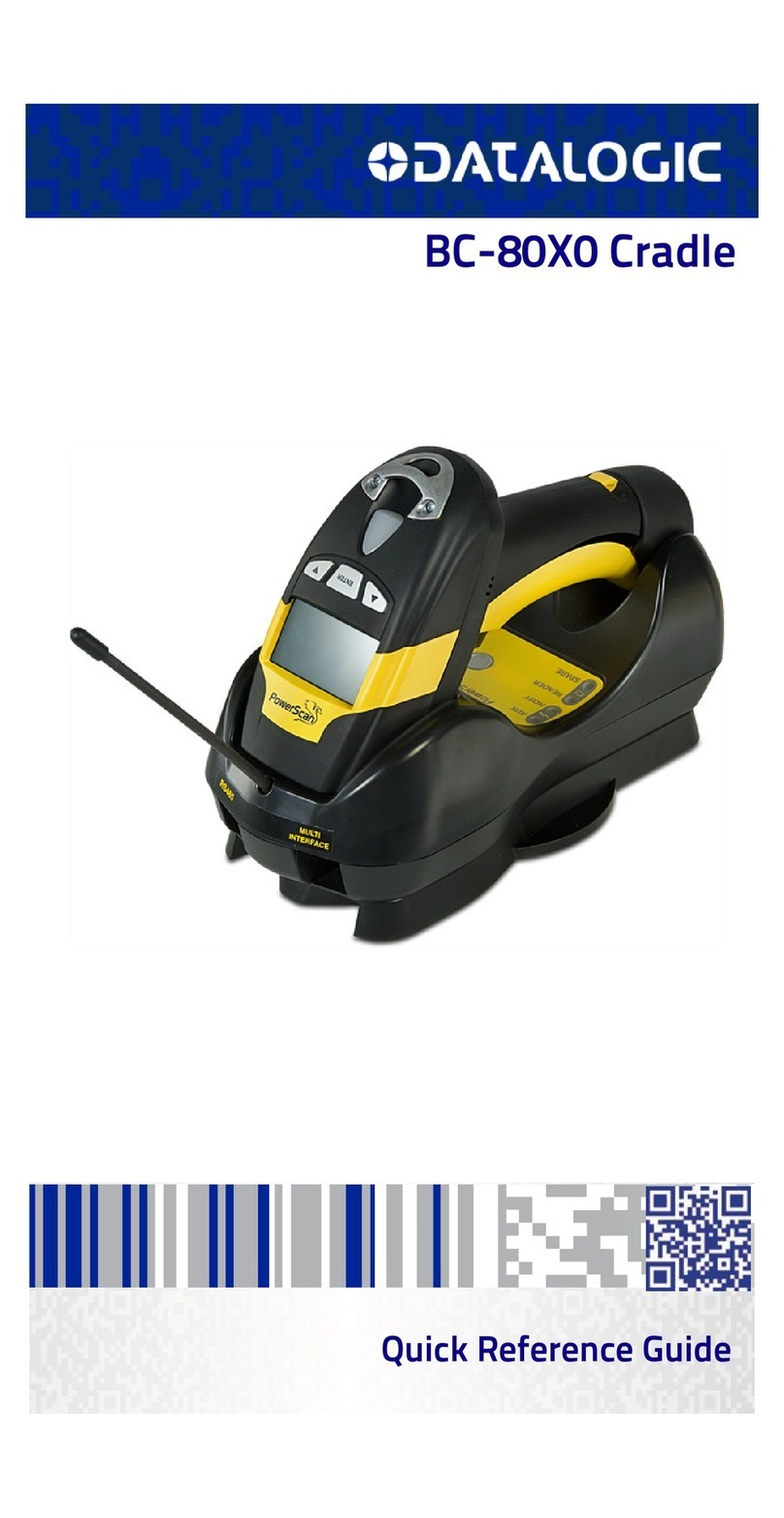 Datalogic BC-80X0 Cradle User manual