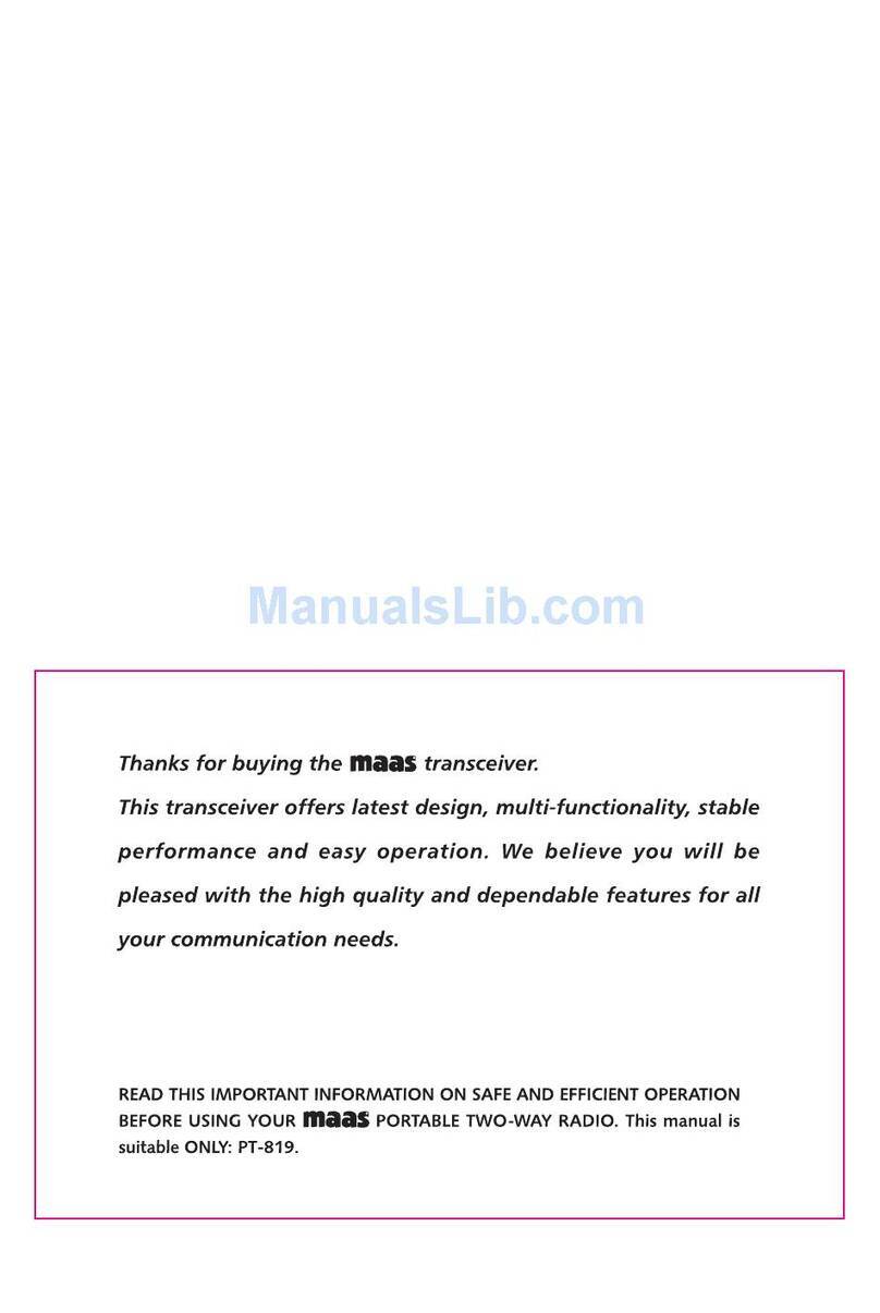 Maas PT-819 user manual