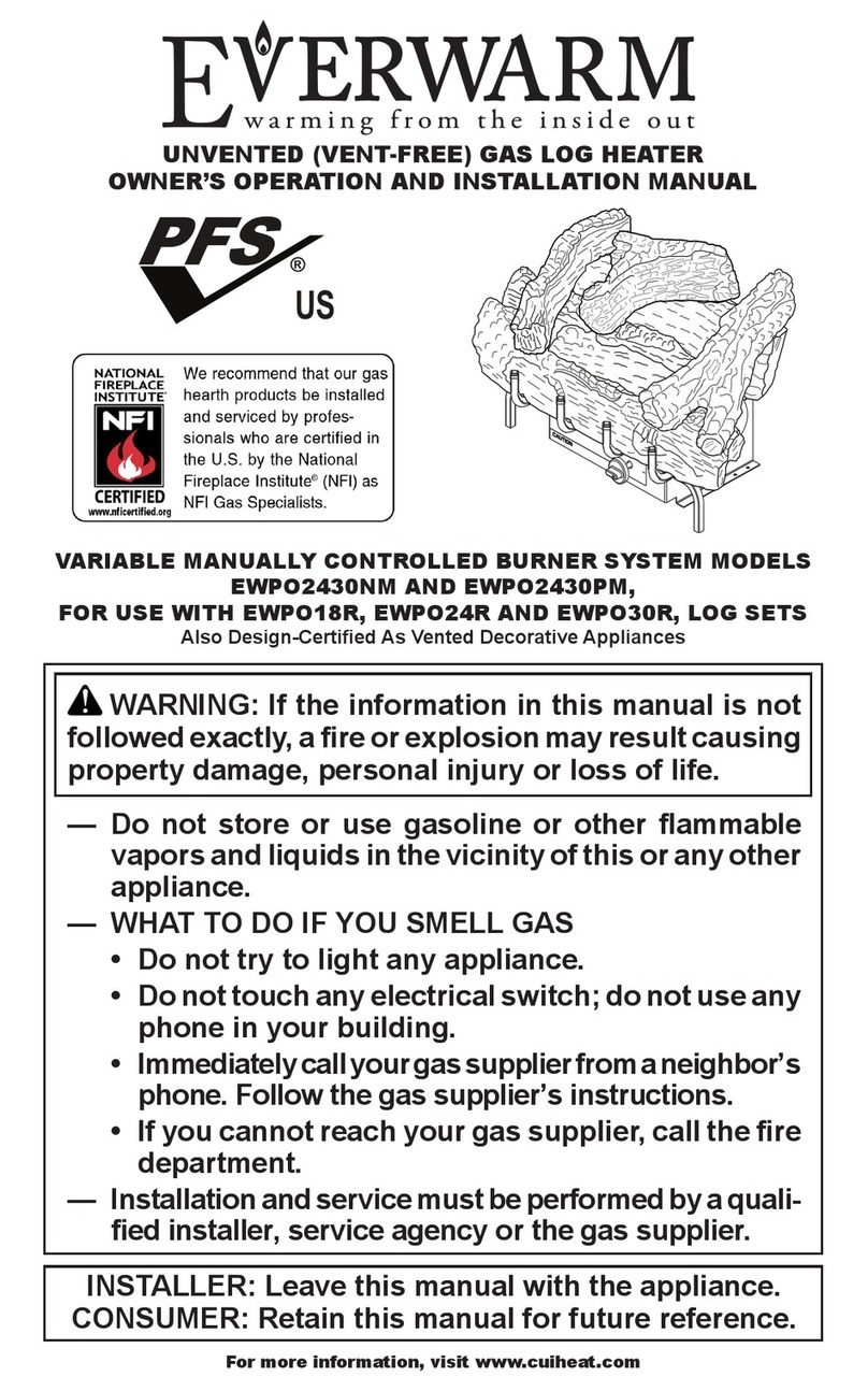 Everwarm EWPO2440NM OWNER'S OPERATION AND INSTALLATION MANUAL