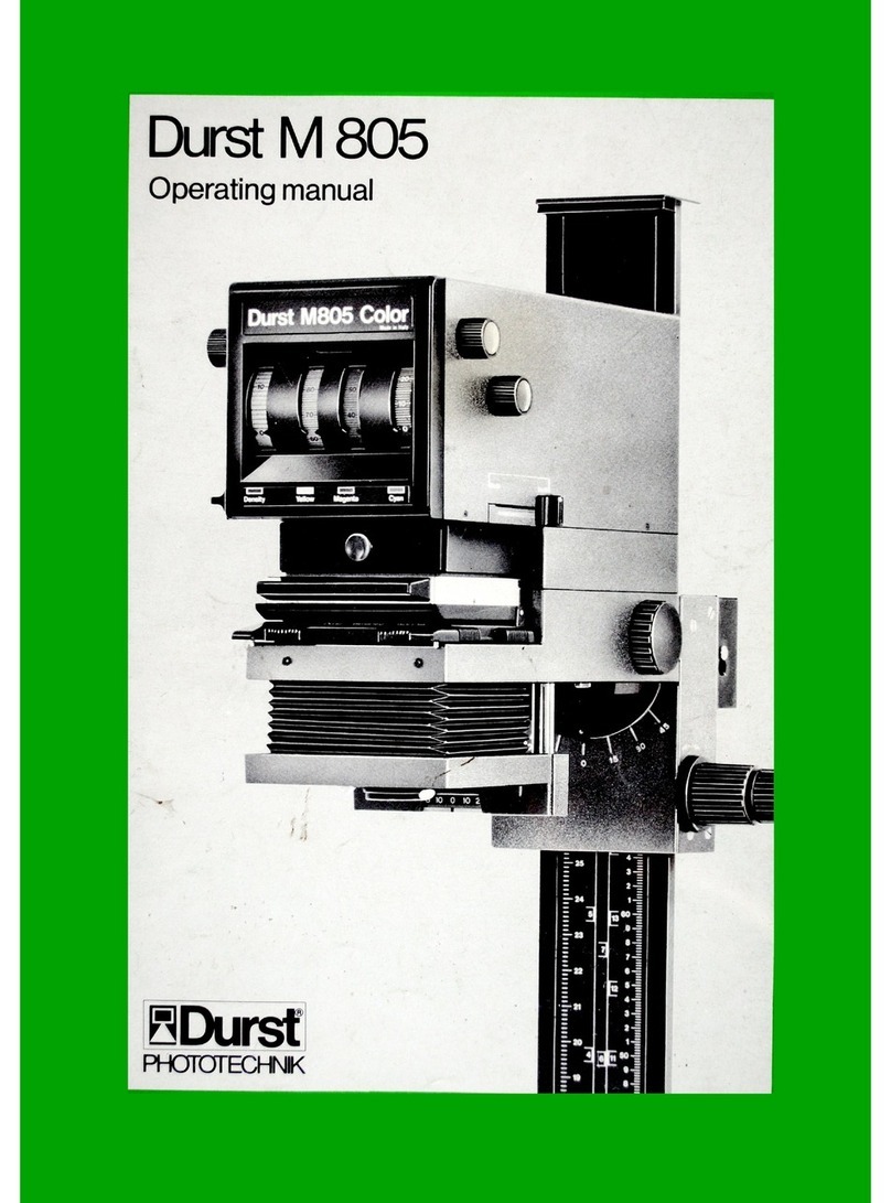 Durst M 805 User manual