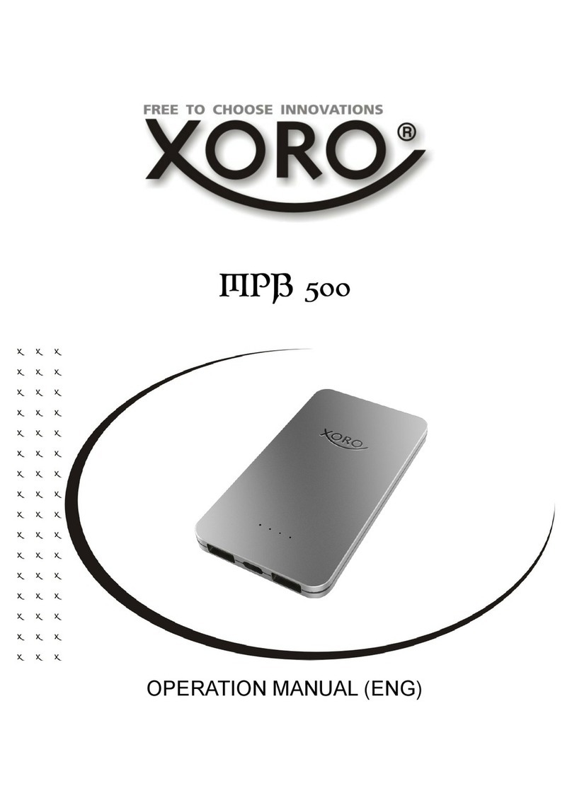 Xoro MPB 500 Operation manual