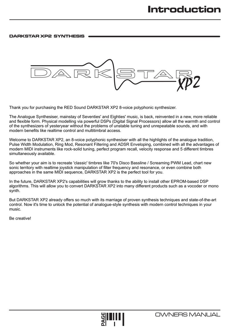 Red Sound DarkStar XP2 User manual