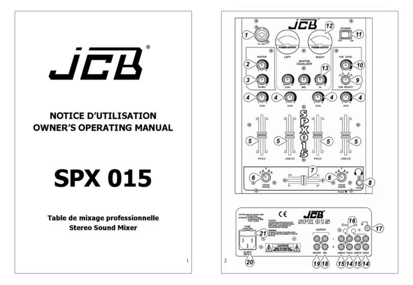 jcb SPX 015 Owner's operating manual